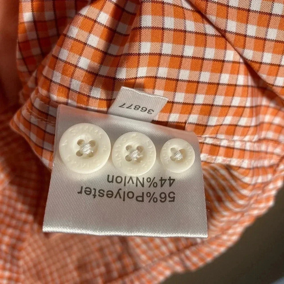 Simms orange plaid fishing long sleeves shirt - Picture 5 of 5